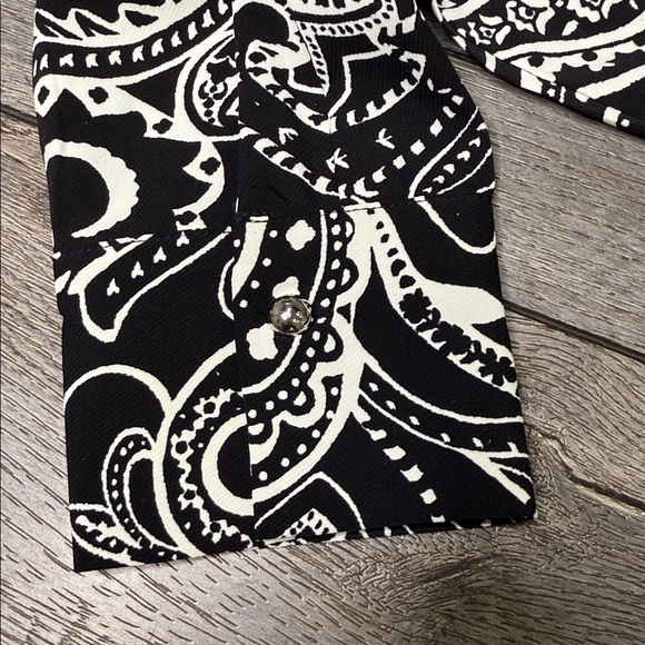 Rachel Zoe Monochrome Paisley Dress - Picture 6 of 7